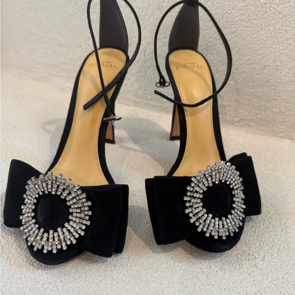 Alexandre Birman Elegant Black and Silver Sandals